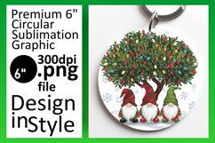 Lovely Round Design for Keychains , Gnomes Product Image 1