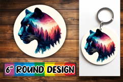 Luminous Ornaments Round Design, Animals Art Product Image 1