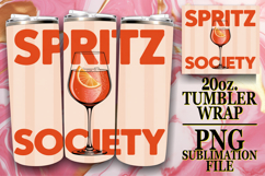 PRESENT OF JOY 20oz TUMBLER WRAP, Retro Food Product Image 1