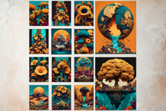 Afro Surreal Digital Papers Junk Journal Kit African Animals Product Image 14