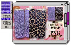 Glitzy Glitter &amp; Floral Fantasy Tumbler Sleeves - 20oz Product Image 1