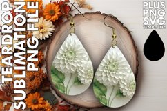 Glittery Petal Paradise Teardrop Earring Summer Style Product Image 1