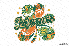 Mama Shamrock Svg | St Patrick&#039;s day Design Product Image 1