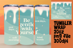 CHIC 20oz PNG Tumbler Wrap , Girl Quote Product Image 1