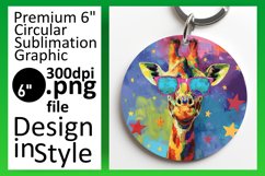Adorable Giraffe Round Design - Perfect Spring Product Image 1