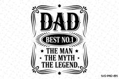 Dad the man the myth the legend svg | Father&#039;s day svg Product Image 1