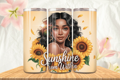 Black Girl Magic Black Woman Positive mind 20oz Tumbler wrap Product Image 1