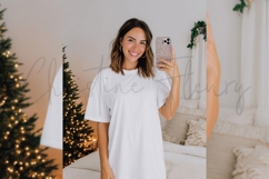 White Fall Shirt Mockup Product Image 3