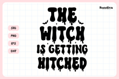 Spooky Bachelorette Party Saying SVG | Getting Hitched Product Image 3