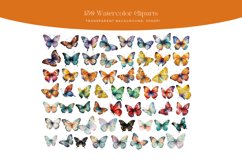 150 Watercolor Colorful Butterfly Clipart Product Image 2