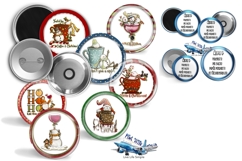 Christmas Holiday button maker collage 1.25 in, 1.313 6 size Product Image 7
