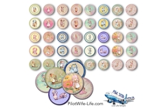 Hollie Hobbie button maker collage 1.25 in, 1.313 6 sizes Product Image 2