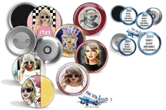 Taylor Swift button maker collage 1.25 in, 1.313 6 sizes Product Image 2