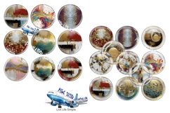Acrylic Art button maker collage 1.25 in, 1.313 6 sizes Product Image 3