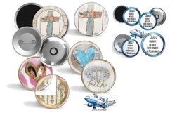 Crosses - Hearts button maker collage 1.25 in, 1.313 6 sizes Product Image 5