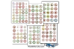 Christmas Holiday button maker collage 1.25 in, 1.313 6 size Product Image 5