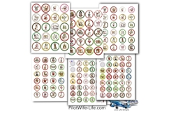 Christmas Holiday button maker collage 1.25 in, 1.313 6 size Product Image 6