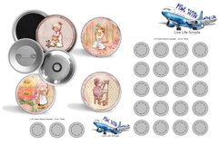 Hollie Hobbie button maker collage 1.25 in, 1.313 6 sizes Product Image 3