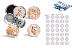 Hollie Hobbie button maker collage 1.25 in, 1.313 6 sizes Product Image 7