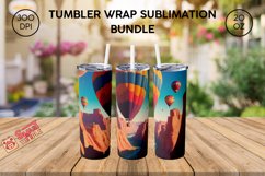 Canyon 20oz tumbler, Balloons pattern sublimation Product Image 2