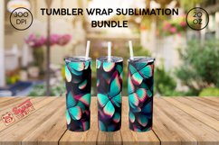 Butterfly tumbler design, 20 oz tumbler wrap Product Image 4