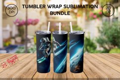 Astronaut tumbler accessories, Planet wrap pattern Product Image 1