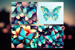 Butterfly tumbler design, 20 oz tumbler wrap Product Image 5