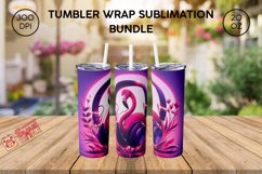 Flamingo tumbler, Flamingo print wraps,Flamingo 20oz tumbler Product Image 4