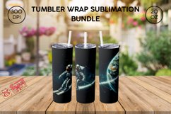 Astronaut tumbler accessories, Planet wrap pattern Product Image 2