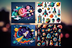 Planets wraps for tumblers, Space pattern sublimation Product Image 5