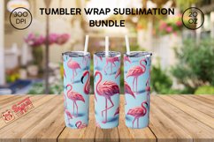 Flamingo tumbler wrap, Flamingo print wraps,Flamingo tumbler Product Image 2