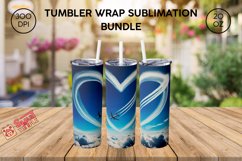 Sky wraps for tumblers, Clouds 20oz tumbler, Clouds tumbler Product Image 1
