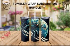 Astronaut themed drinkware, Cosmos 20oz tumbler, Cosmos wrap Product Image 1