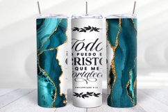 Spanish Biblical Tumbler| Todo lo puedo en cristo | wrap png Product Image 4