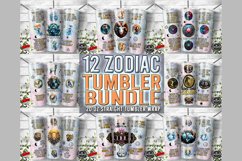 12 Zodiac Sign Affirmation |20oz Skinny Tumbler Sublimation Product Image 1