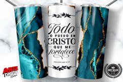 Spanish Biblical Tumbler| Todo lo puedo en cristo | wrap png Product Image 1