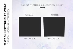 Sunflower Tumbler Sublimation Design, 20 OZ Skinny Tumbler Product Image 3