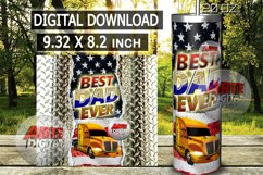 Best dad ever trucker tumbler png wrap sublimation Product Image 7