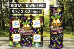 Christmas Photo Tumbler 20oz Skinny Tumbler Sublimation Product Image 5