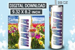 floral mom tumbler | wrap png | Print Sublimation | png file Product Image 1
