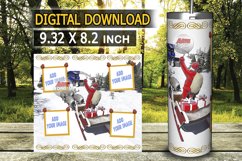Christmas Photo Tumbler 20oz Skinny Tumbler Sublimation Product Image 5