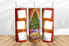 Christmas Photo Tumbler 20oz Skinny Tumbler Sublimation Product Image 5