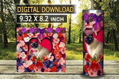 Cat Tumbler Wrap PNG | Sublimation designs |digital download Product Image 10