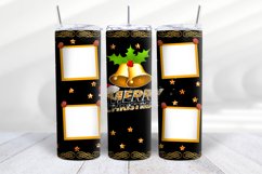 Christmas photo collage tumbler wrap, 20 oz Skinny Tumbler Product Image 5