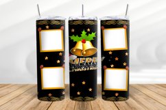 Christmas photo collage tumbler wrap, 20 oz Skinny Tumbler Product Image 4