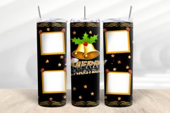 Christmas photo collage tumbler wrap, 20 oz Skinny Tumbler Product Image 2