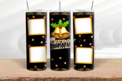 Christmas photo collage tumbler wrap, 20 oz Skinny Tumbler Product Image 1