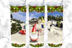 Gnomes Christmas 20oz Skinny Tumbler Sublimation Designs Product Image 1