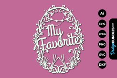 My Favourite Papercut SVG Product Image 1