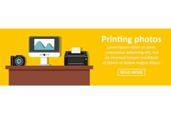 Printing photos banner horizontal concept Product Image 1